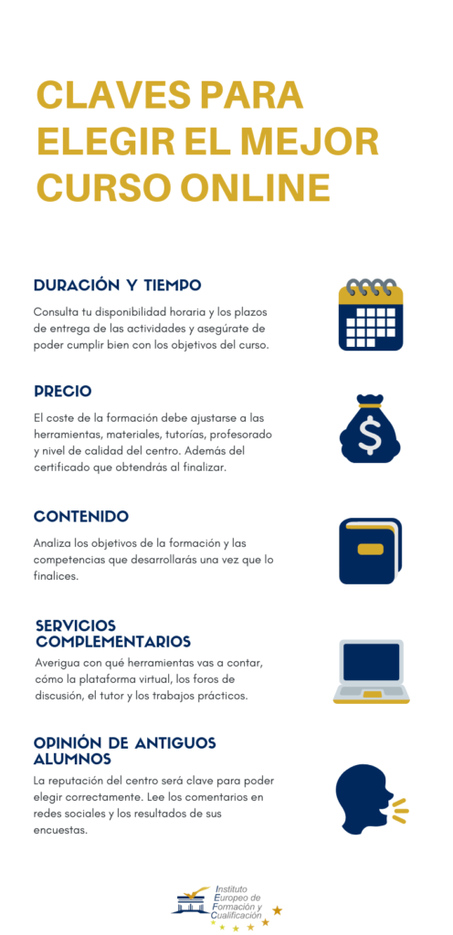 claves para escoger el mejor curso online